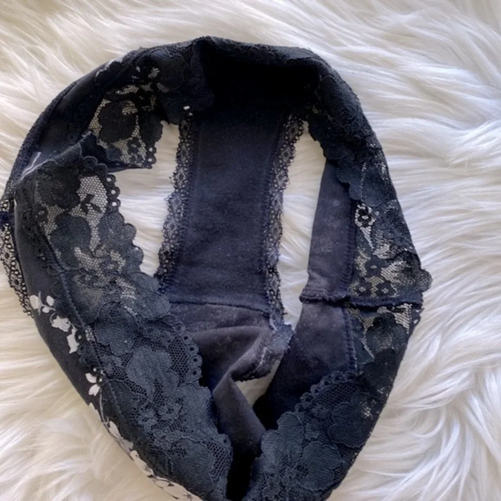 Auden black & white floral cheeky panty